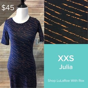 LULAROE JULIA DRESS - SIZE XXS